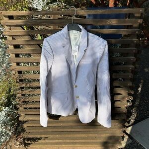 J. Crew seersucker blazer size 12